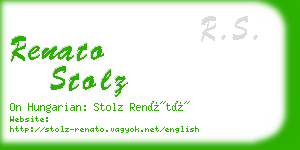 renato stolz business card